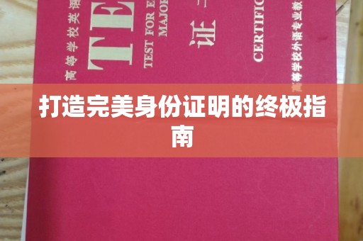 龙海打造完美身份证明的终极指南